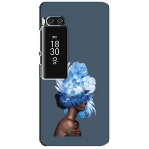 Чехлы (ART) Цветы на Meizu Pro 7 Plus (VPrint) (Цветы на голове)