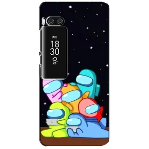 Чохли Амонг Ас для Meizu Pro 7 Plus (AlphaPrint) (Скіни в космосі)