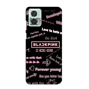 Чехол с музыкальной группой для Motorola Edge 30 Neo (BLACKPINK)