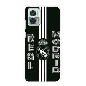ФК Реал Мадрид чохли для Motorola Edge 30 Neo (AlphaPrint) (чорно білий Реал)
