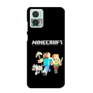 Чехол Майнкрафт на Motorola Edge 30 Neo (AlphaPrint) Minecraft (герои Minecraft)