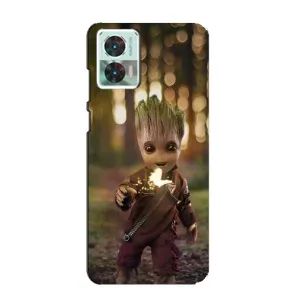 Чехол МАРВЕЛ для Мото Ейдж 30 Нео (AlphaPrint) (I am Groot)