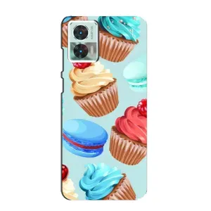 Чехлы с Фруктами для Motorola Edge 30 Neo (VPrint) (Кексики)