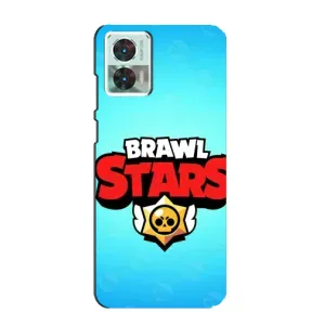 Чехлы Brawl Stars для Motorola Edge 30 Neo (AlphaPrint) (Лого Бравл Старс)