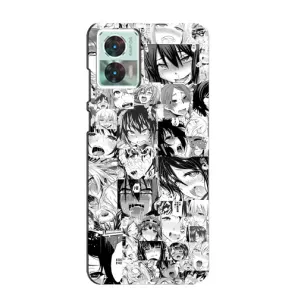 Анимешный чехол для Motorola Edge 30 Neo (Ahegao manga)