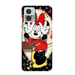 Чехол Disney Mouse Motorola Edge 30 Neo (PREMIUMPrint) (Минни peace)