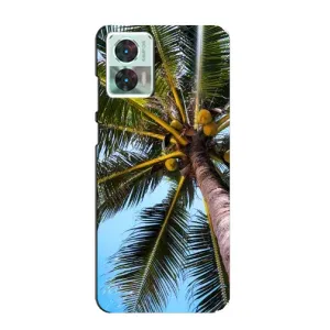Силиконовый чехол с КАРТИНКАМИ лето для Motorola Edge 30 Neo (AlphaPrint) (Пальма)