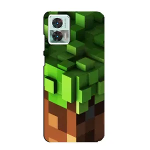 Чехол Майнкрафт на Motorola Edge 30 Neo (AlphaPrint) Minecraft (текстура Майнкрафт)