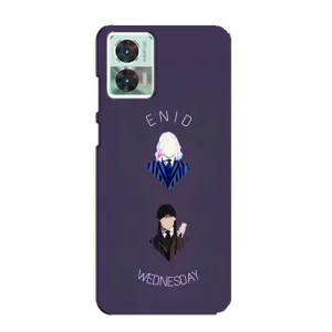Чехлы Венсдей на Motorola Edge 30 Neo Уэнсдей (AlphaPrint) (Уэнздей и подруга)
