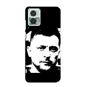 Чехол для Motorola Edge 30 Neo (AlphaPrint - с принтом Зеленского) (Зеленский АРТ)