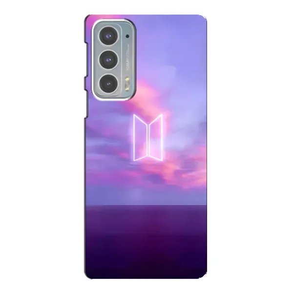 Чохол з принтом «BTS логотип» для Motorola Edge 20 Чохол з принтом «BTS логотип» для Motorola Edge 20