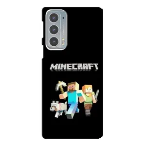 Чохол Майнкрафт на Motorola Edge 20 (AlphaPrint) Minecraft (герої Minecraft)