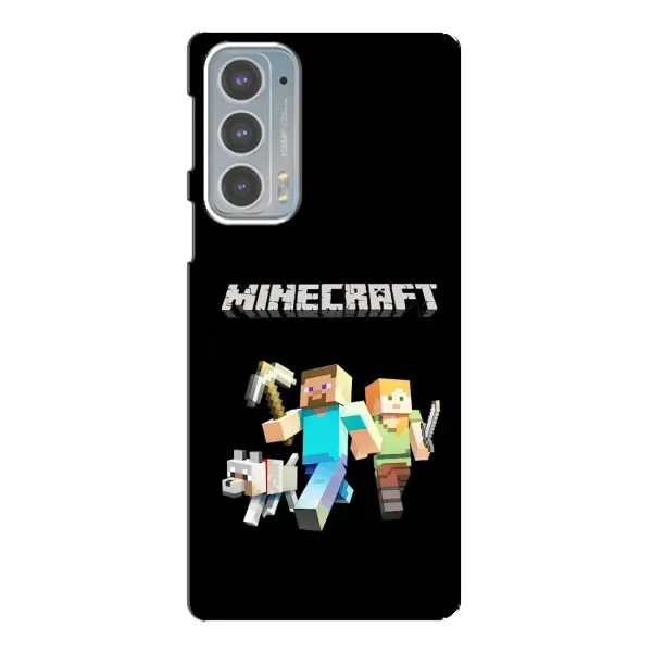 Чехол с принтом «герои Minecraft» для Motorola Edge 20 Чехол с принтом «герои Minecraft» для Motorola Edge 20