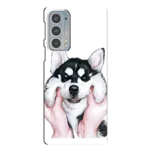 Чохол з Хаскі Motorola Edge 20 - (AlphaPrint) (Хаскі улибака)