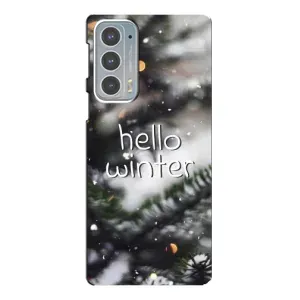 Новорічні, Святкові Чохли для Motorola Edge 20 - 2024 год (Hello winter)