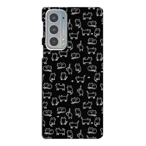 Чохол з принтом для Motorola Edge 20 (AlphaPrint) Модні коти (Маленькі котики)
