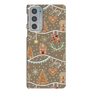 Новорічні, Святкові Чохли для Motorola Edge 20 - 2024 год (Новорічні пряники)