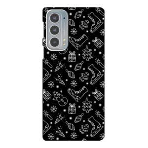 Новорічні, Святкові Чохли для Motorola Edge 20 - 2024 год (Новорічний фон)