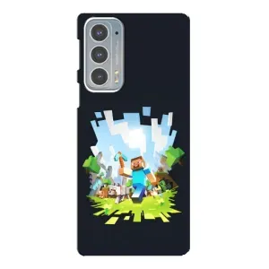 Чохол Майнкрафт на Motorola Edge 20 (AlphaPrint) Minecraft (персонажі Minecraft)