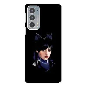 Чохли Венсдей на Motorola Edge 20 Уенсдей (AlphaPrint) (серйозна Венздей)