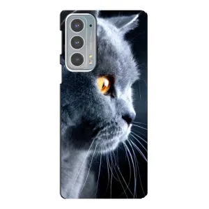 Чохли з Котиками для Motorola Edge 20 (VPrint) (Сірий Кіт)