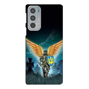Чехлы с картинкой ЗСУ для Motorola Edge 20 (AlphaPrint) (Солдат ЗСУ)