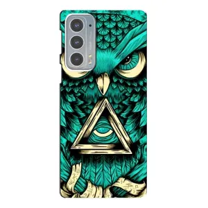 Чохол з пташками на Motorola Edge 20 (VPrint) (Сова з оком)