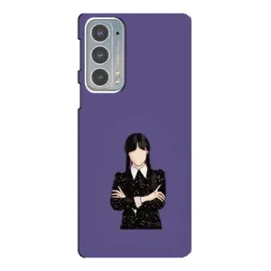 Чохли Венсдей на Motorola Edge 20 Уенсдей (AlphaPrint) (Венздей у чорному)