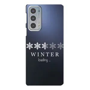 Зимні Чохли для Моторола Едге 20 - прозорий фон (Winter loading)