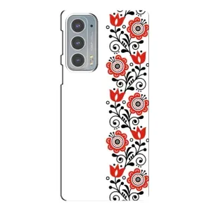 Чехол для Патриота Украины Motorola Edge 20 - (AlphaPrint) (Яркая вишиванка)