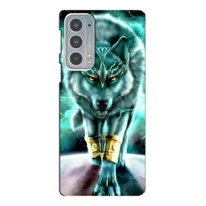 Захисні чохли для Моторола Едге 20 (AlphaPrint) (ХІТ продаж) ВОВК (Яскравий вовк)