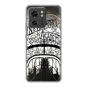 Чохол з дизайном Венздей 2 на Motorola Edge 40 Pro (Ворота Академії Невермор)