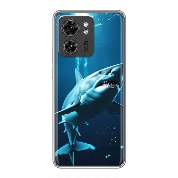 Чохол з принтом «Акула під водою» для Motorola Edge 40 Pro Чохол з принтом «Акула під водою» для Motorola Edge 40 Pro