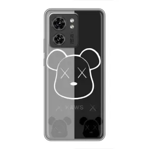 Чохли для Motorola Edge 40 Pro - Bearbrick Louis Vuitton (PREMIUMPrint) (БеарБрік очі)