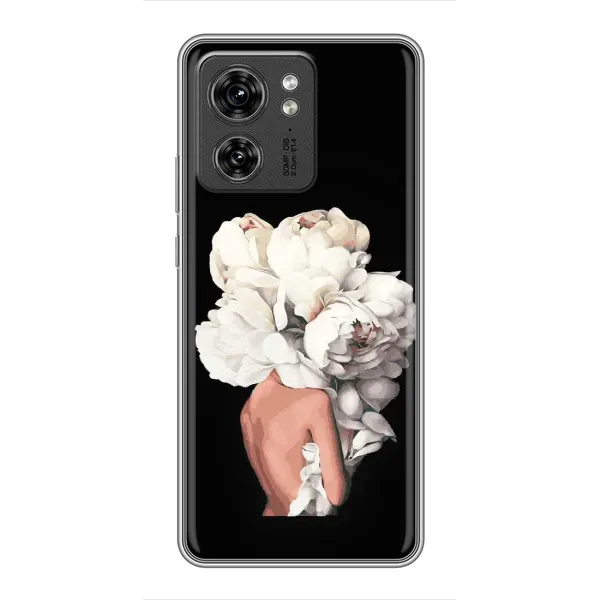 Чехол с принтом «Белые цветы» для Motorola Edge 40 Pro Чехол с принтом «Белые цветы» для Motorola Edge 40 Pro