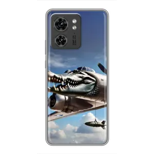 Чехол с мемом Тралалело тралала на Motorola Edge 40 Pro (Бомбардиро крокодило)
