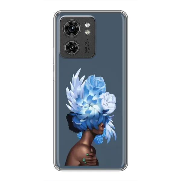 Чехол с принтом «Цветы на голове» для Motorola Edge 40 Pro Чехол с принтом «Цветы на голове» для Motorola Edge 40 Pro