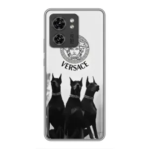 Чохли VERSACE для Моторола Едж 40 Про (PREMIUMPrint) (Доберман Версаче)