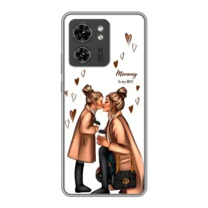 Чохол з друком для Motorola Edge 40 Pro - (Мама з дитинкою) (AlphaPrint) (Донька і мама)