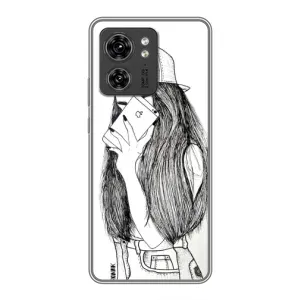 Чохол з друком для Motorola Edge 40 Pro - (Мода) (AlphaPrint) (Фото дівчини)