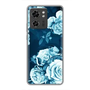 Чехлы (ART) Цветы на Motorola Edge 40 Pro (VPrint) (Блактині бутони)