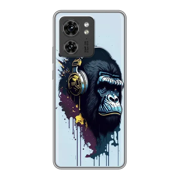 Чохол з принтом «Горила в навушниках» для Motorola Edge 40 Pro
