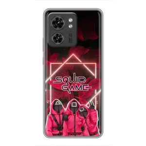 Чохол Гра в кальмара для Motorola Edge 40 Pro (Охоронці Гра кальмара)