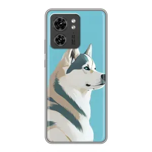 Чохол з Хаскі Motorola Edge 40 Pro - (AlphaPrint) (Хаскі арт)