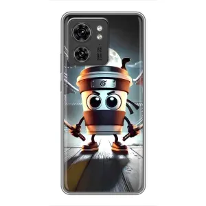 Чехол с мемом Тралалело тралала на Motorola Edge 40 Pro (Капучино асасино)