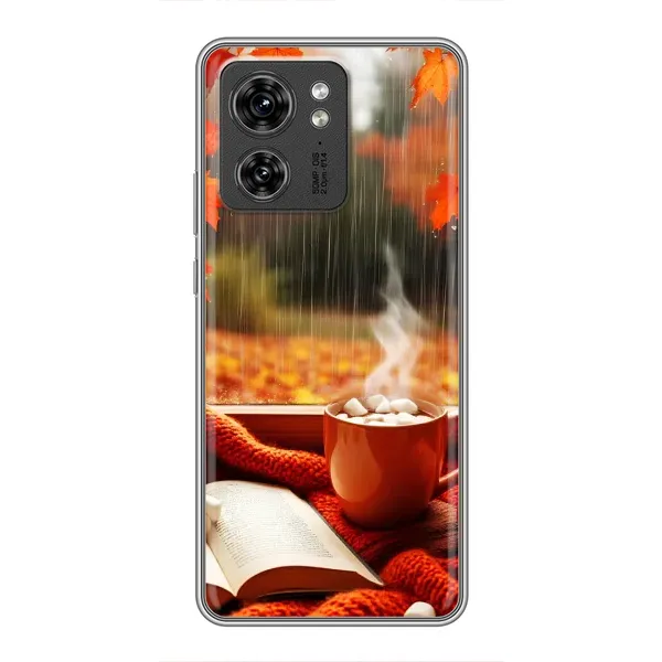 Чехол с принтом «Кофе и дождь» для Motorola Edge 40 Pro