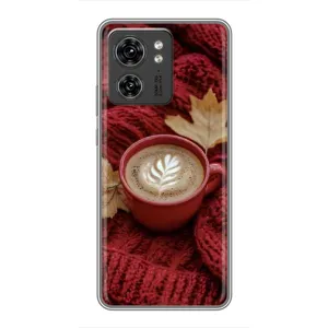 Чехол с принтом «Кофе на пледе» для Motorola Edge 40 Pro