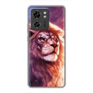 Чохол з картинкою ЛЕВ для Motorola Edge 40 Pro (VPrint) (Красочний Лев)