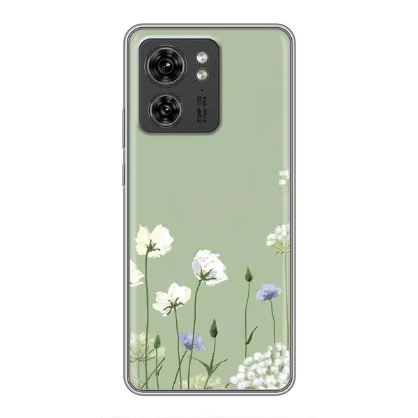 Чехол с принтом «Цветы на зеленом» для Motorola Edge 40 Pro Чехол с принтом «Цветы на зеленом» для Motorola Edge 40 Pro