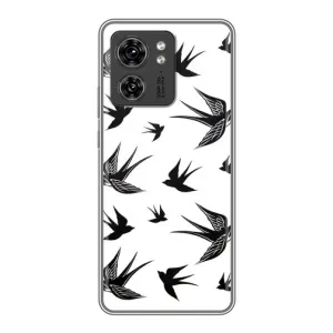 Чохол з пташками на Motorola Edge 40 Pro (VPrint) (Ластівки)